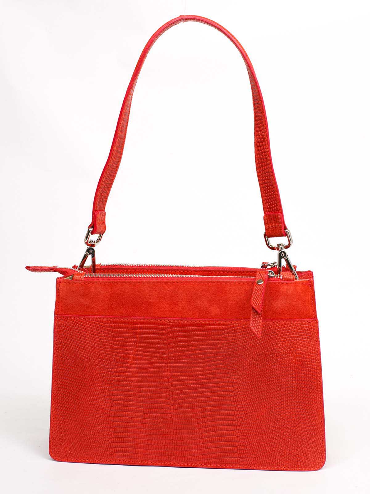 

Деловая Сумка Amelie Pelletteria 111185_red Кожаная Красный