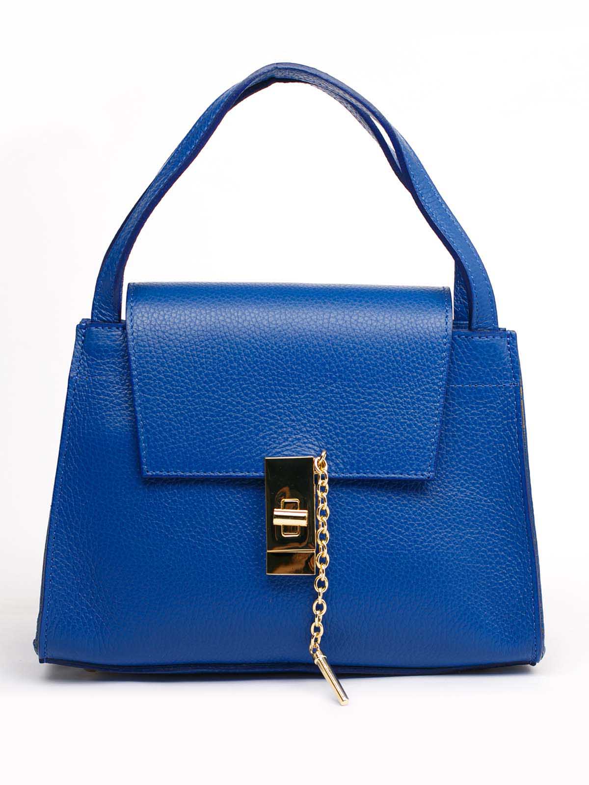 

Деловая Сумка Italian Bags 11358_blue Кожаная Синий