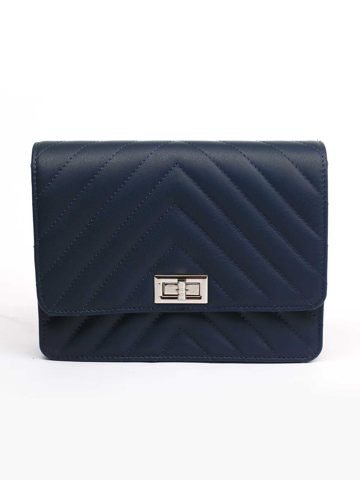 

Клатч Italian Bags 11651_blue Кожаный Синий