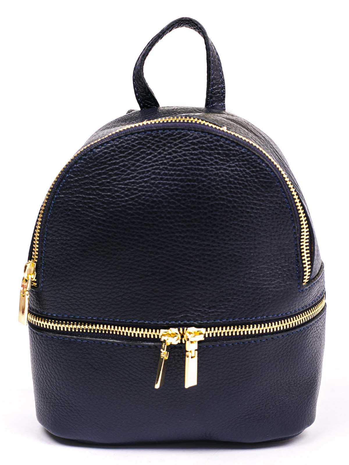 

Рюкзак Italian Bags 8970_blue Кожаный Синий
