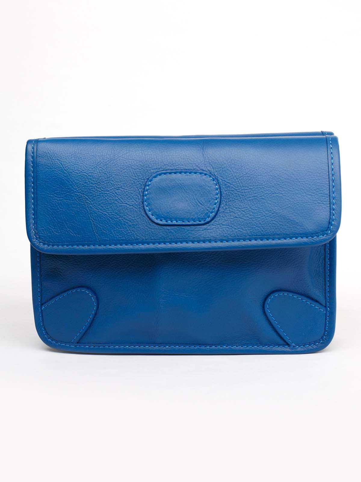 

Клатч Italian Bags 11725_blue Кожаный Синий