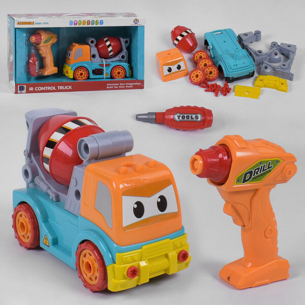 

Спецтехника Бетономешалка на радиоуправлении Bohui IR Control Truck No419 разборный конструктор