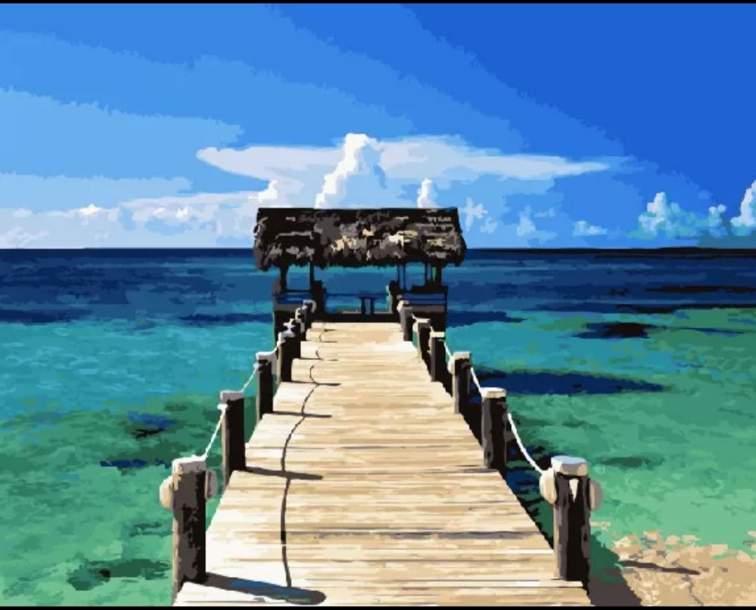 

Картина по номерам "Карибы" 40*50 Brushme