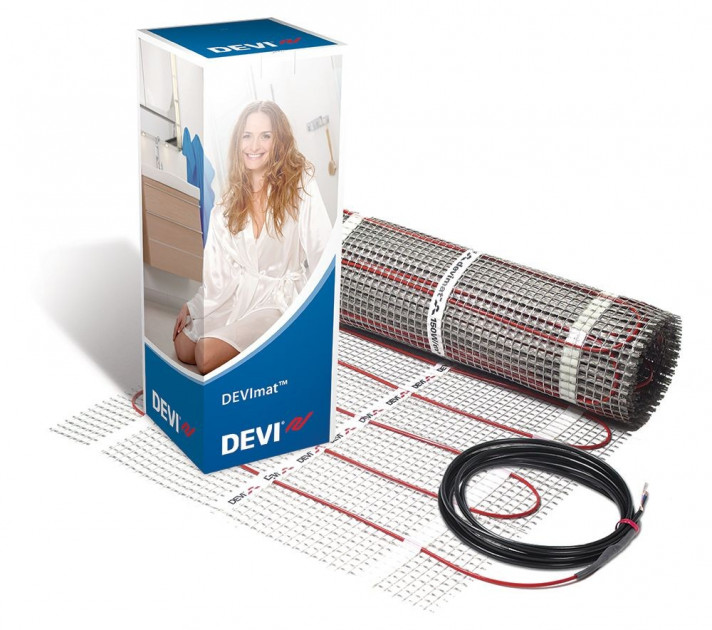 

Теплый пол Devi нагревательный мат DEVIcomfort 150Т 8,0 м²