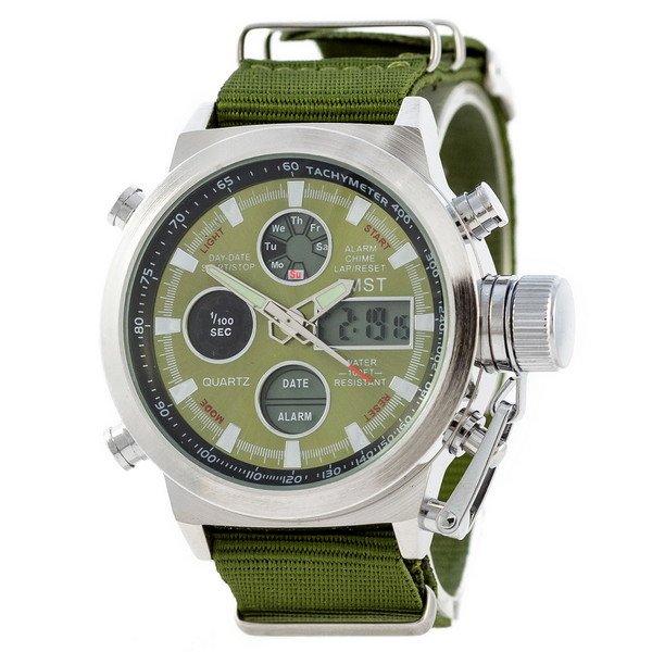 

Часы AMST C Silver-Green Green Wristband SKL39-224953