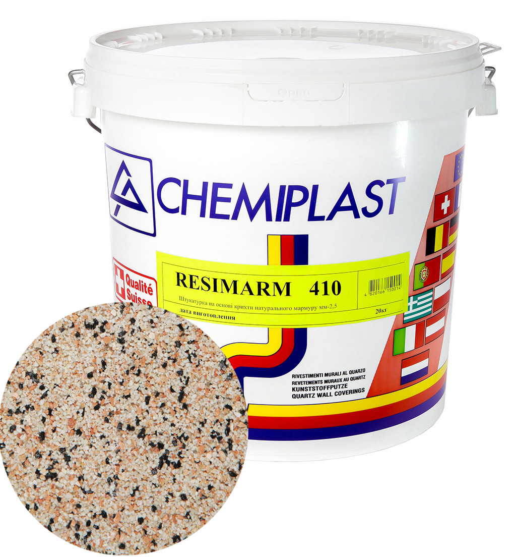 

Декоративна штукатурка CHEMIPLAST RESIMARM 410 мармур 2,5 мм 20 кг (4820166150090)