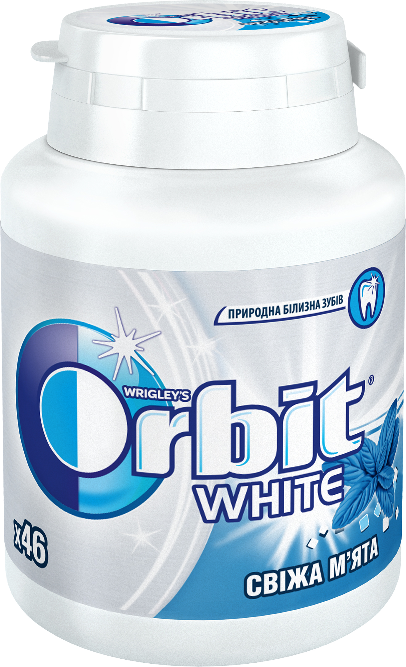 Жевательная резинка Orbit Bottle Свежая мята 64 г (4009900412865 ...