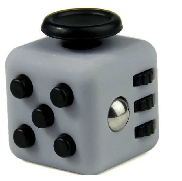 

Кубик антистресс Fidget Cube с пластика Gray, цвет-серый.
