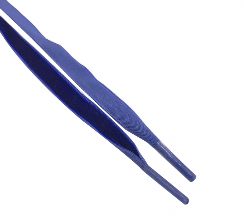 

Бархатные обувные шнурки V-tie 1см ширина, 120см длина, т.синие