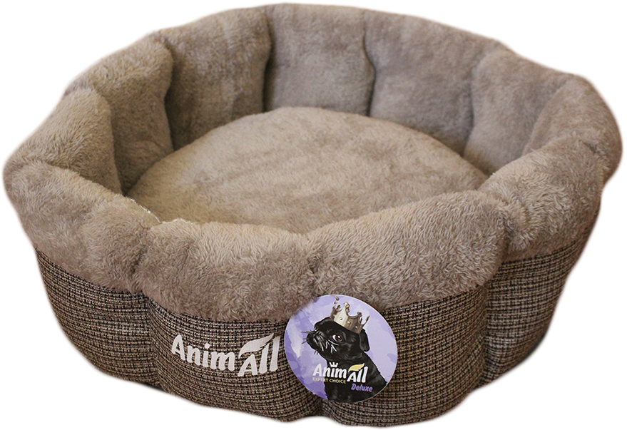 

Лежанка для собак и кошек AnimAll Ат 1147 Mary M Light Grey 60 x 60 x 17 см