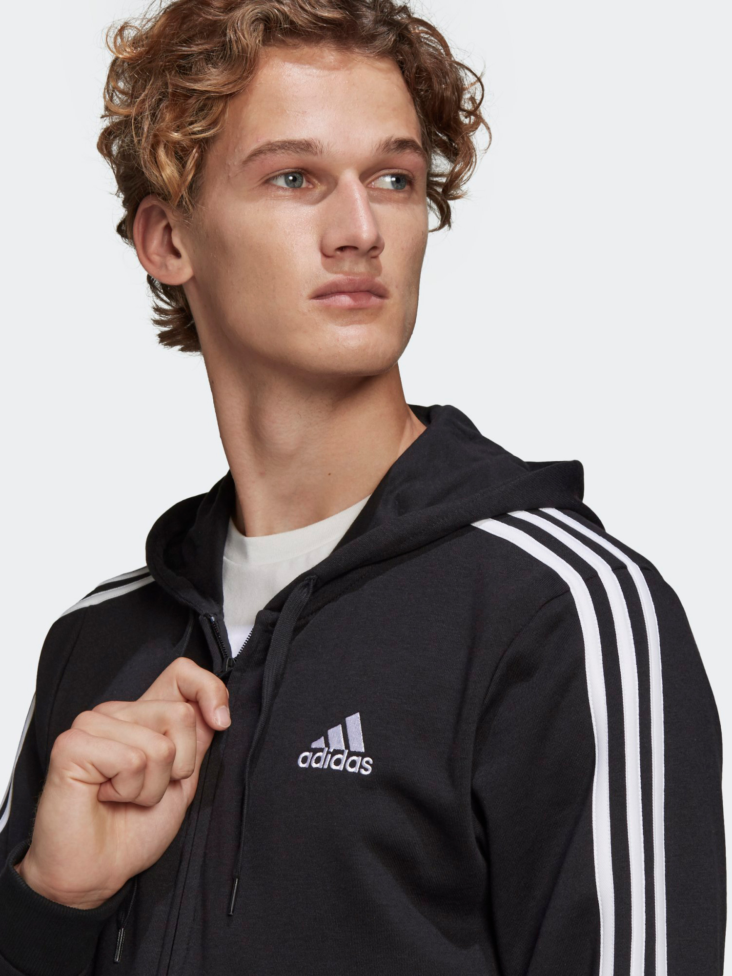 ROZETKA ᐈ Толстовка Adidas M 3S Ft Fz Hd GK9032 L Black/White  (4064045195509) купить в Кишинёве, цена в Молдове. Толстовка Adidas M 3S Ft  Fz Hd GK9032 L Black/White (4064045195509): обзор, описание,