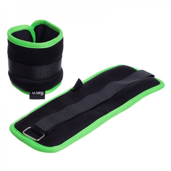 

Утяжелители Zelart FI-1303-1 (2 x 0,5кг) Черный-салатовый (MR04719)