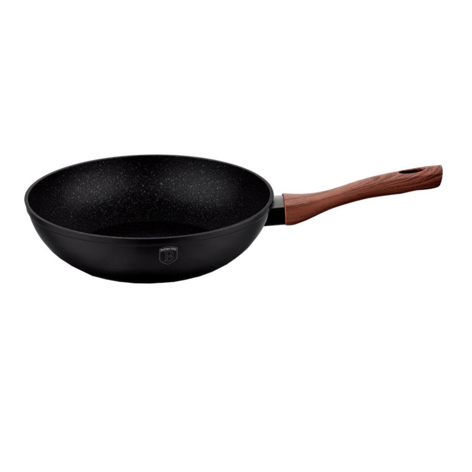 

Сковорода традиційна Вок Berlinger Haus "Ebony Rosewood Collection" 28 см 1719-BH
