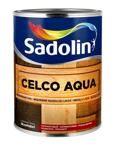

Лак для стен и мебели Sadolin Celco Aqua 70 1 л Глянцевый ()