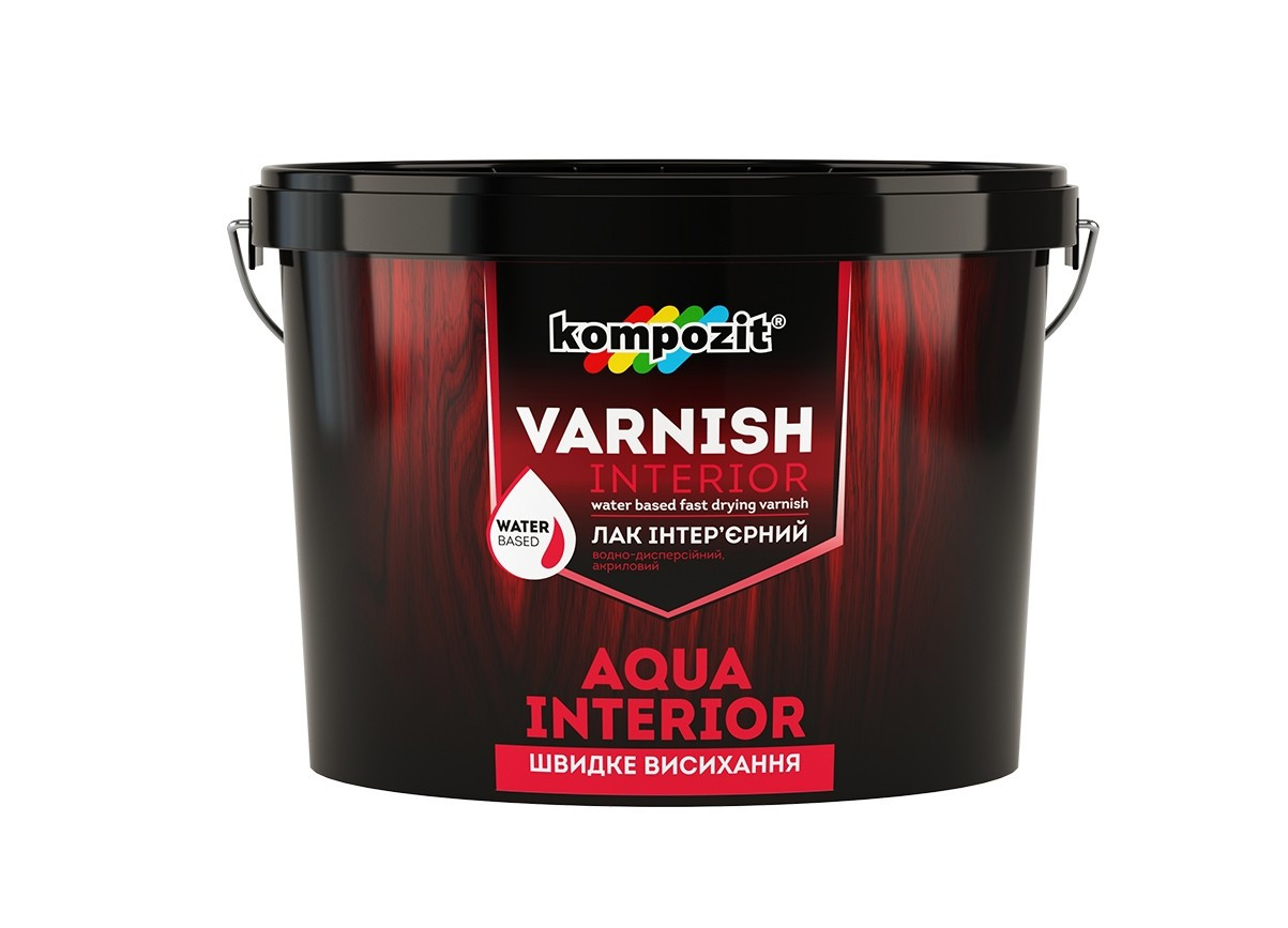 

Лак интерьерный Kompozit Aqua Interior 2.5 л Полуматовый (4820085745292)