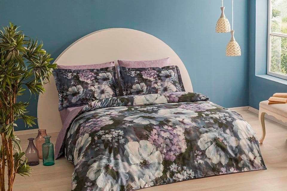 

Комплект постельного белья TAC Bamboo Saphira V01 lila 2х160x220 см