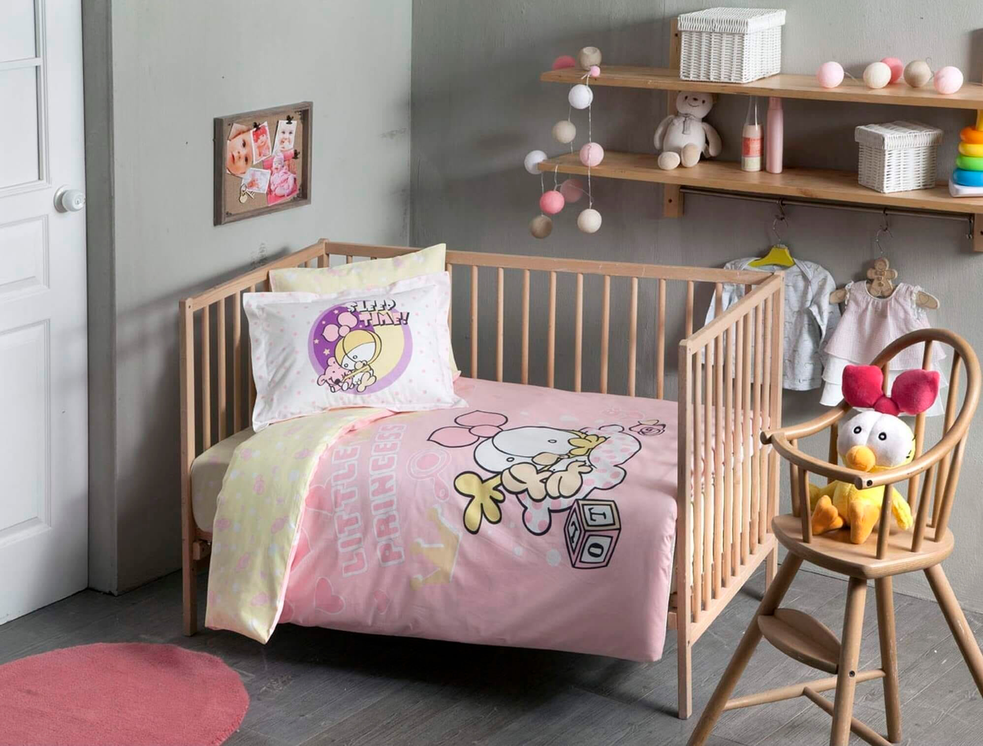 

Комплект постельного белья TAC Ранфорс Disney Sizinki Limon Prin Baby 100x150 см
