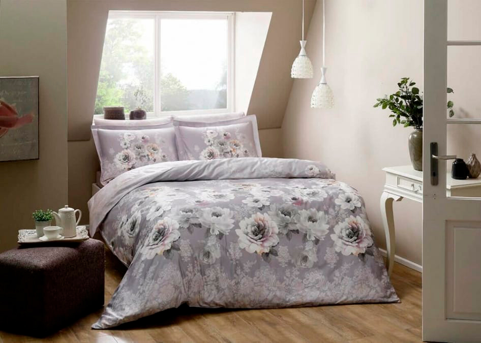 

Комплект постельного белья TAC Сатин Digital Giana lila v01 2х160x220 см