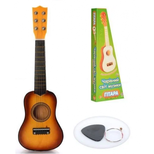 

Детская гитара Good Toys Orange Игрушечная гитара деревянная 52 см для детей (1370)