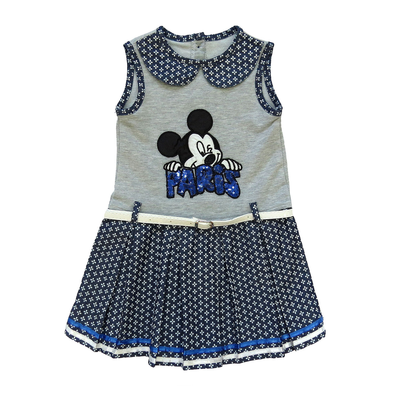 

Платье Mickey Mouse Sealy kids для девочки 104 см Серое с темно-синим 13460