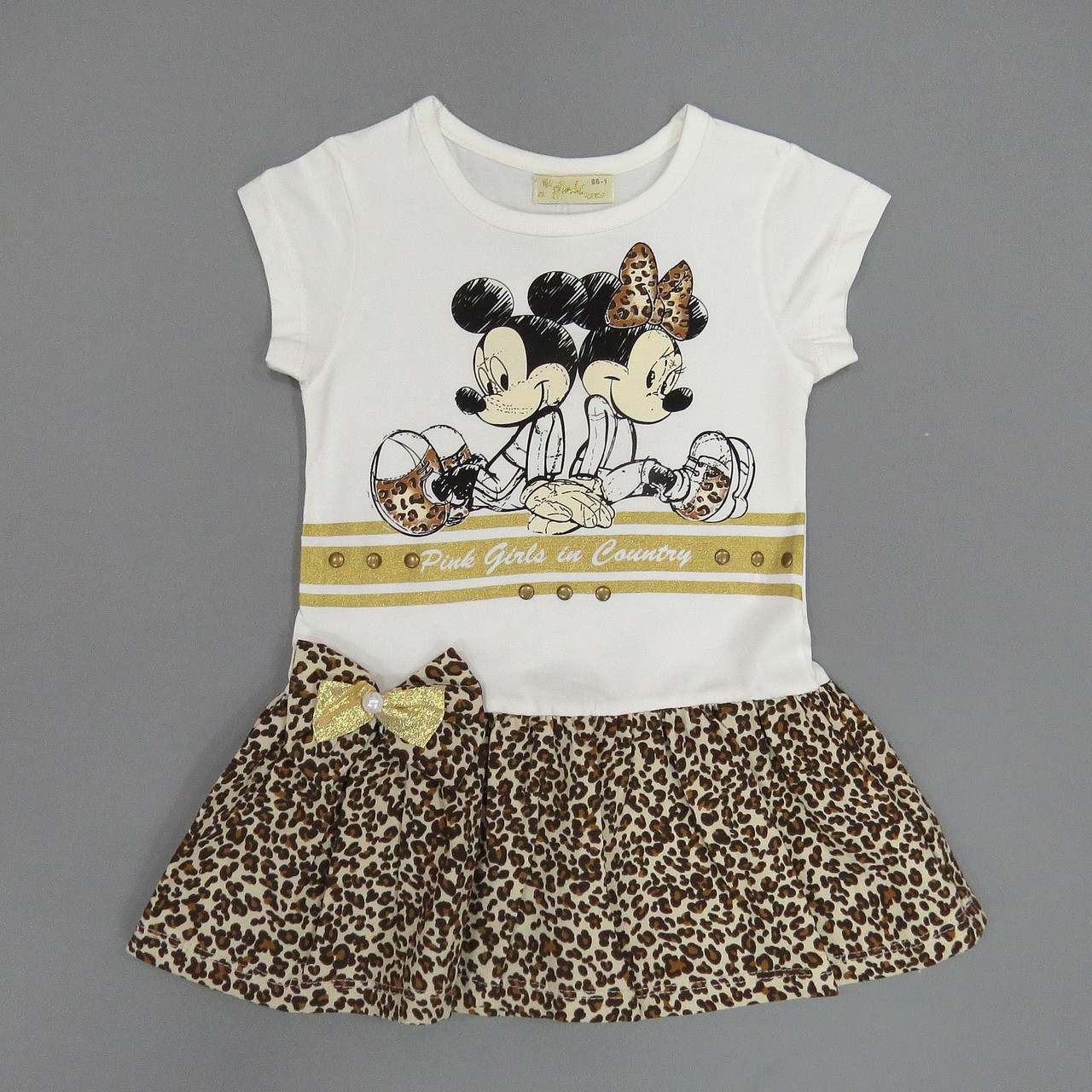

Платье Mickey&Minnie Mouse PINK для девочки 86 см Белое с коричневым 14351