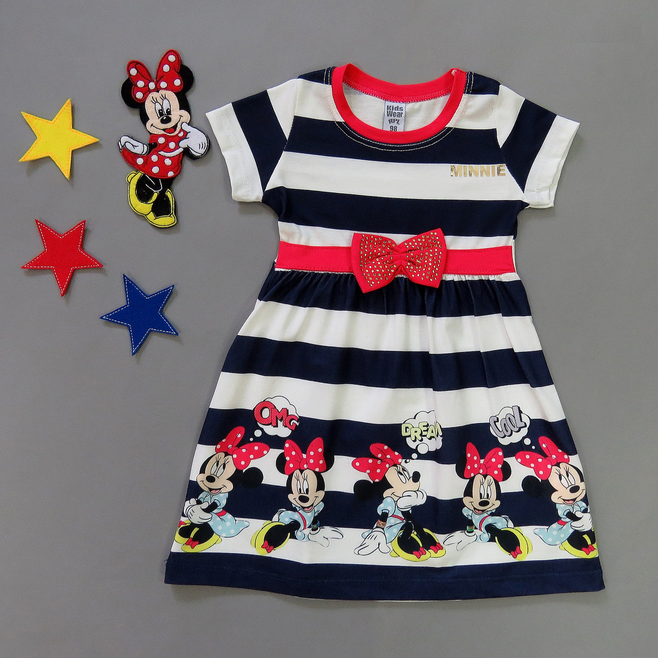 

Платье Minnie Mouse Kids Wear для девочки 110 см Белое с темно-синим 16274