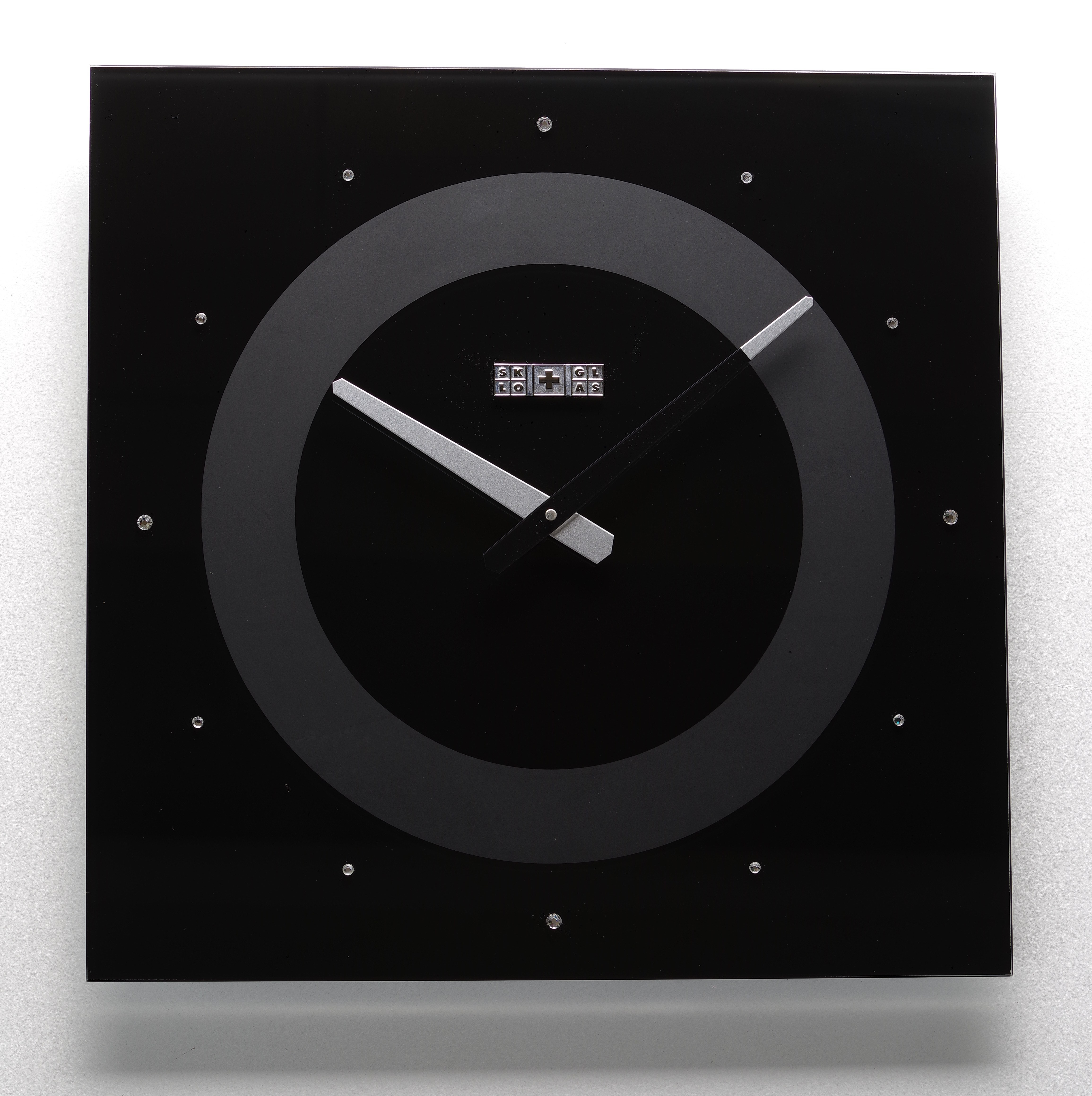 

Часы настенные SKLO+GLAS Black Crystals Черные (PI-1103)