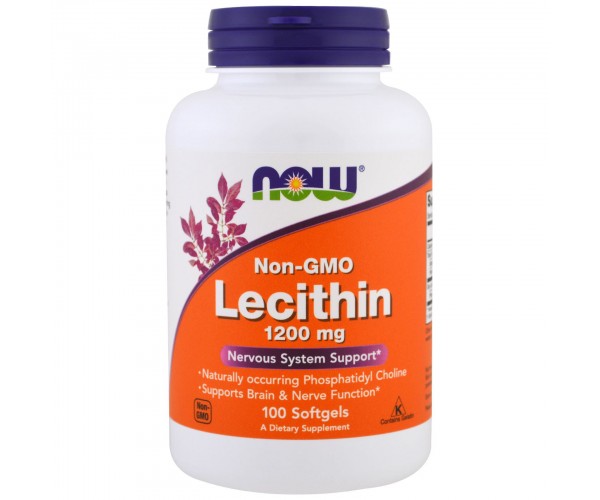 

Аминокислота NOW Foods Lecithin 1200 mg 100 капсул (775446)
