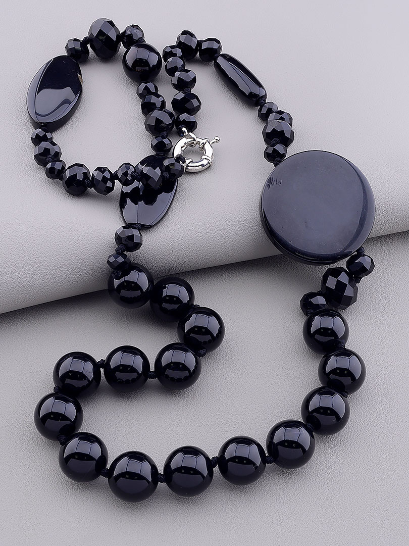 

Бусы из агата 80 см. 021717