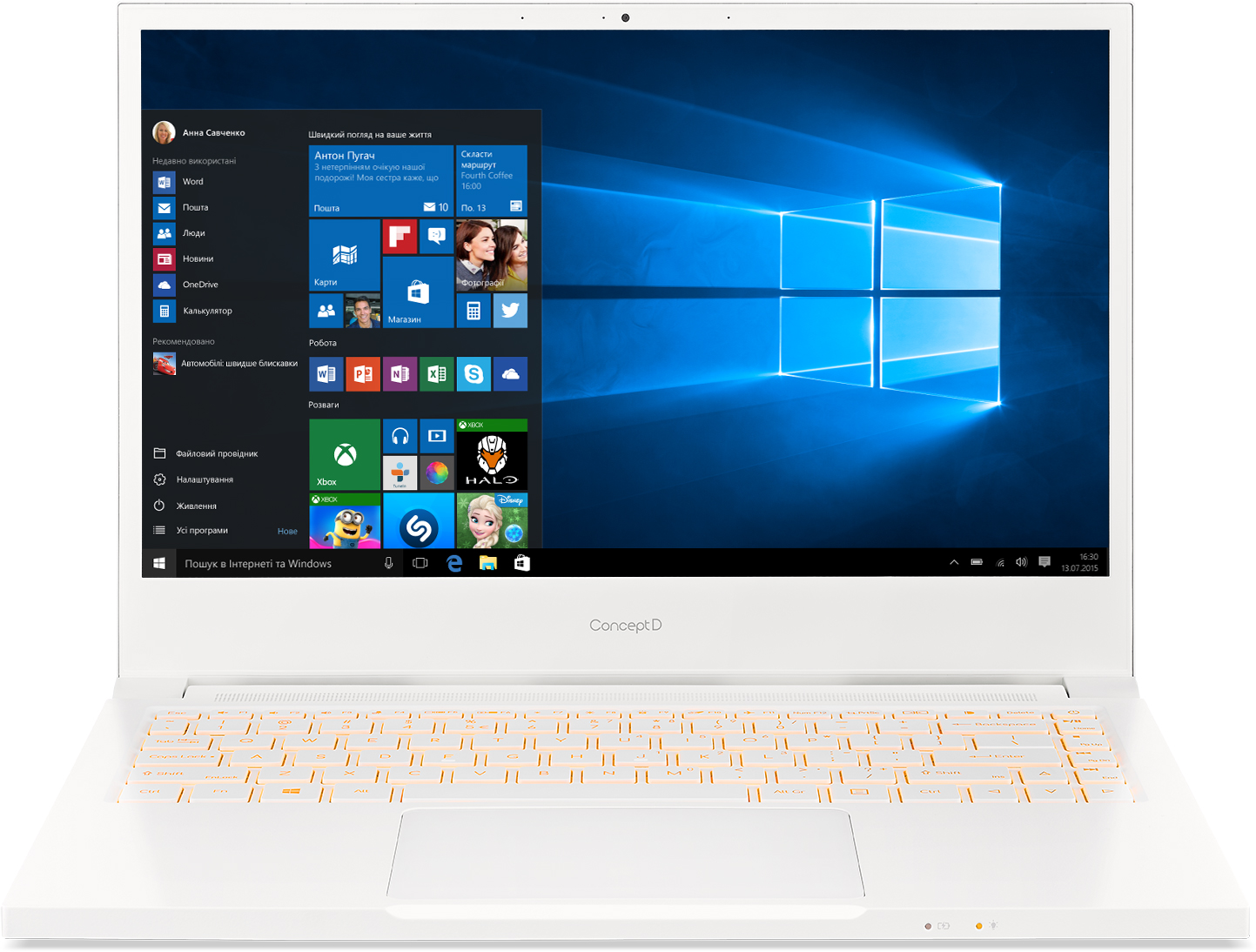 

Ноутбук Acer ConceptD 3 CN314-72G-72MD (NX.C5TEU.008) White