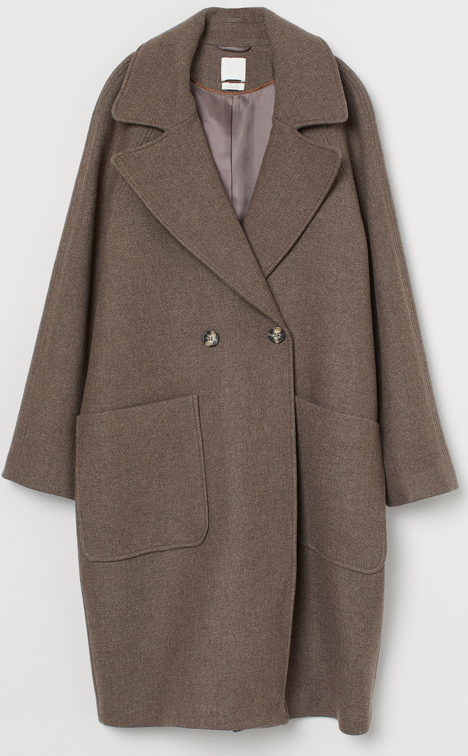 

Пальто H&M 7867430wt XS Коричневый меланж
