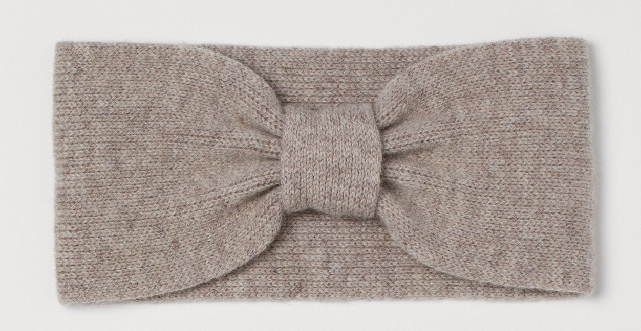 

Набор (повязка + перчатки) H&M 8122890wt One Size Бежевый меланж