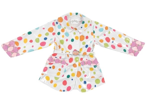 

Плащ-дождевик Kidorable Английские розы горошек 148-152 см