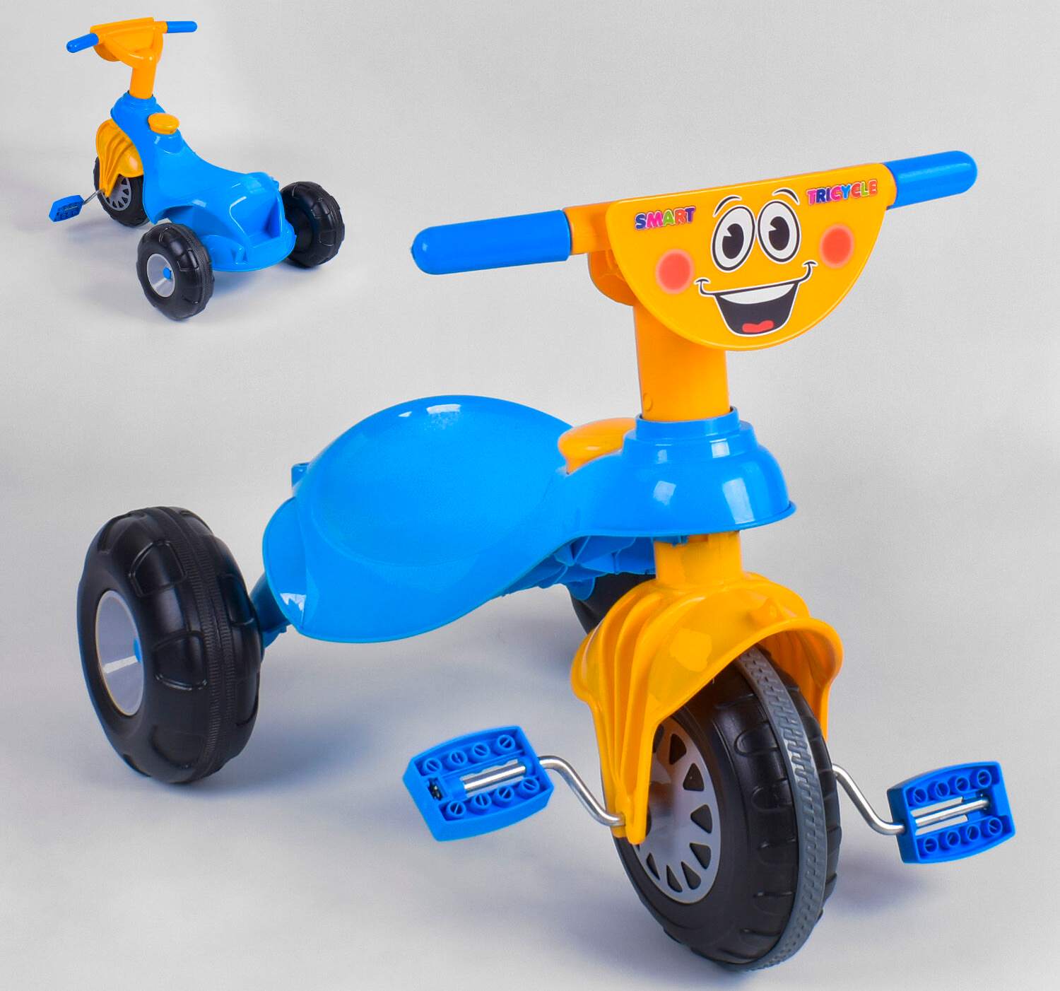 

Детский трехколесный велосипед Pilsan My Pet 07-132 Синий с желтым