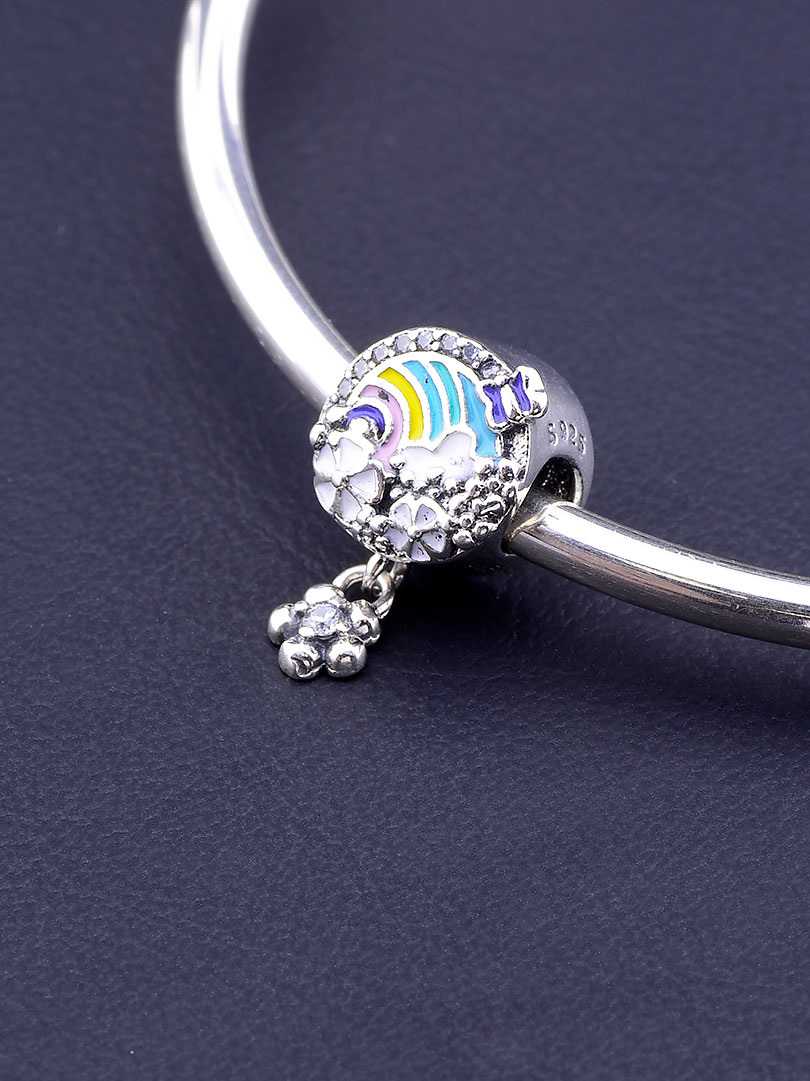 

Шарм Радуга бусина Pandora Style Эмаль Серебро(925) 082872
