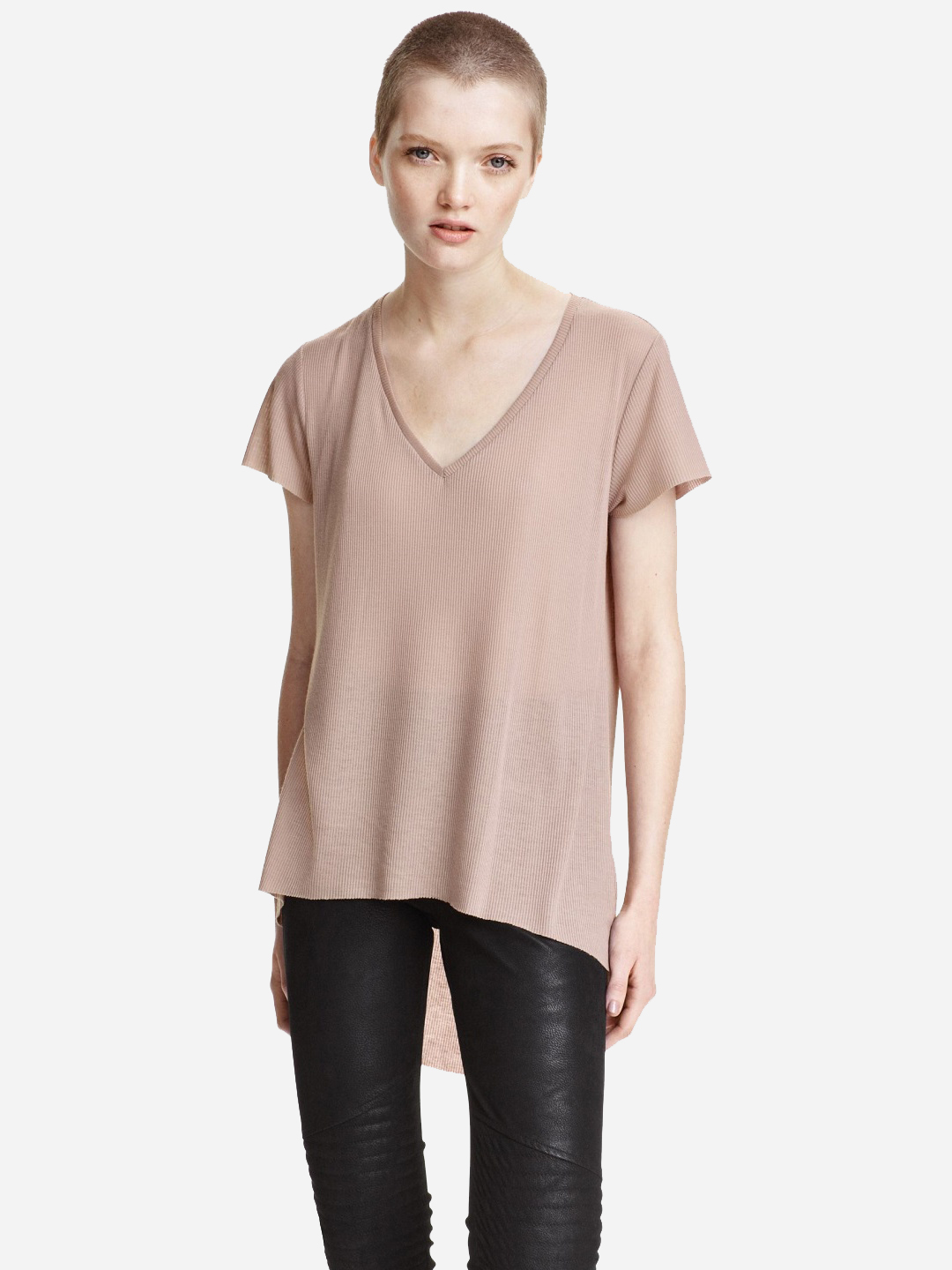

Футболка H&M 0200726 S Темная пудра