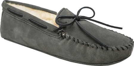 

Мужские мокасины Minnetonka Sheepskin Softsole Moccasin Slipper Grey Suede/Sheepskin 45