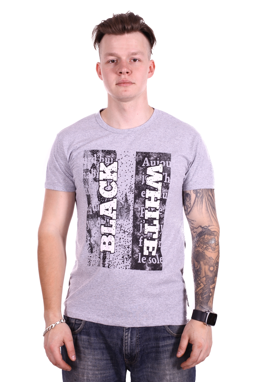 

Футболка ZUKE Black White f1910/2 Серая, Футболка ZUKE Black White f1910/2 Серая XL