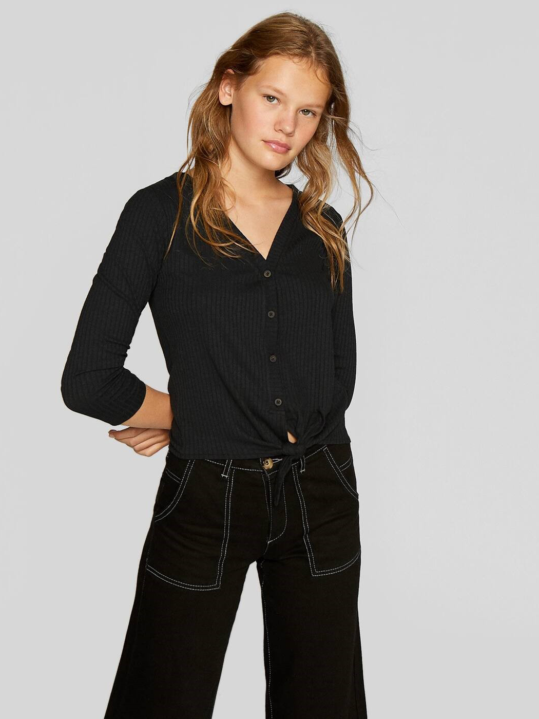 

Кардиган Stradivarius 08052126001 M Черный