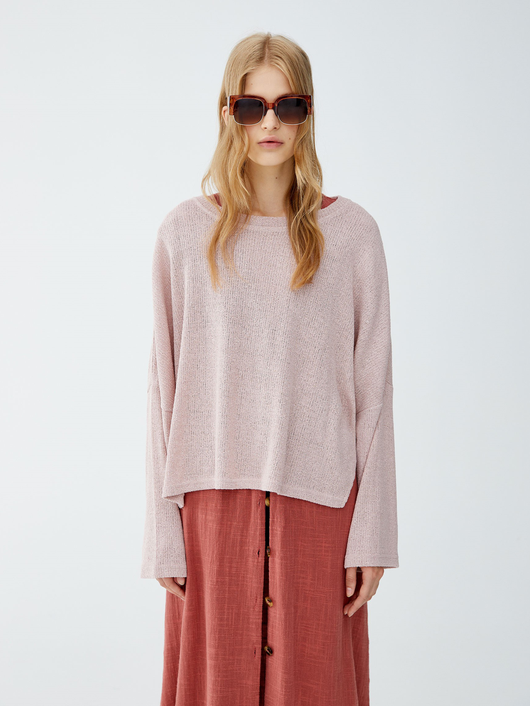 

Джемпер Pull & Bear 09559317620 S Розовый