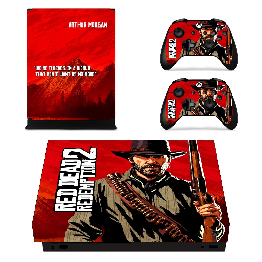 

Виниловые наклейки на Xbox One X и Gamepad Read Dead Redemption 2 Custom Skin Playsole Games (PG304)
