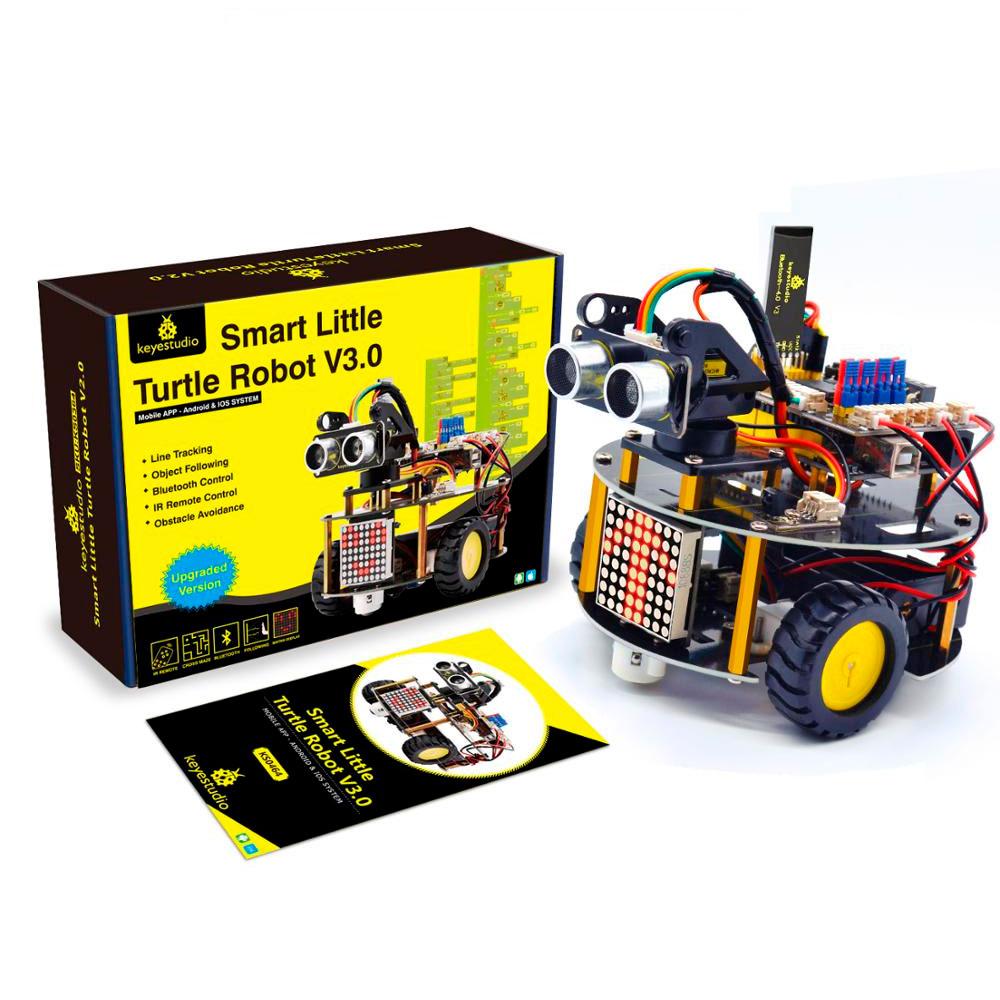 

Подвижный робот черепаха Keyestudio Smart Turtle Robot V3.0 для Arduino