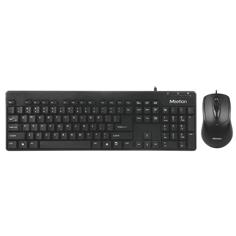 

Комплект проводная клавиатура и мышь Combo Meetion 2in1 Keyboard/Mouse USB Corded MT-AT100 Черный (gr_012335)