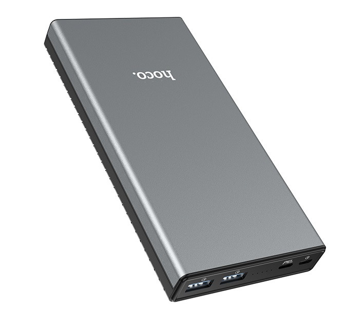 

УМБ портативное зарядное Power Bank Hoco Magic Stone PD B39 30000 mAh 2USB Type-C 3A серое