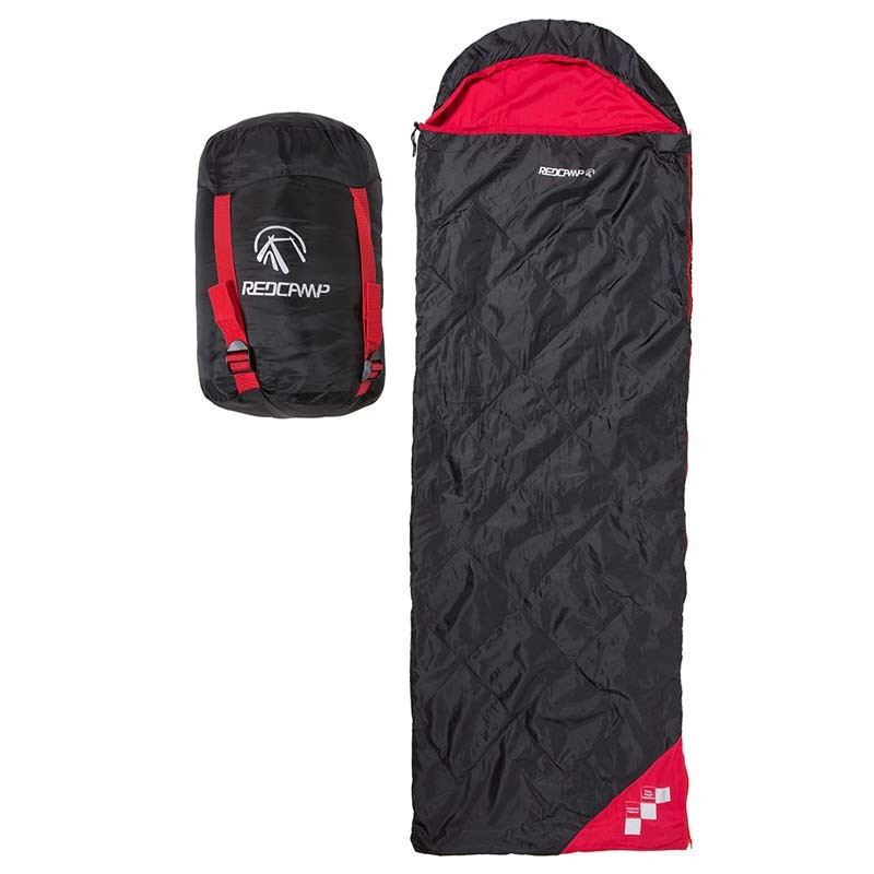 

Спальник REDCAMP 1,3 кг, 210*75cm, капюшон, подушка, 200гр/м2