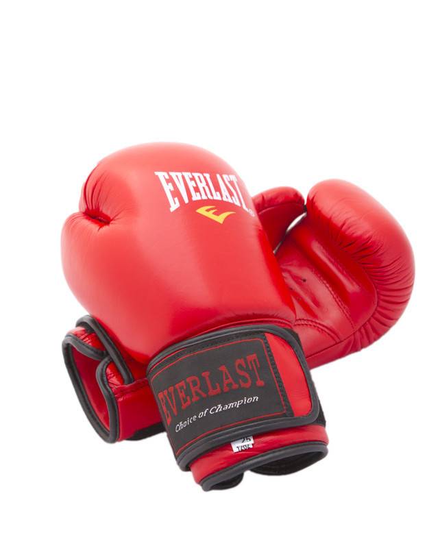 

Боксерские перчатки Everlast 3Strap, кожа, 8oz, красный