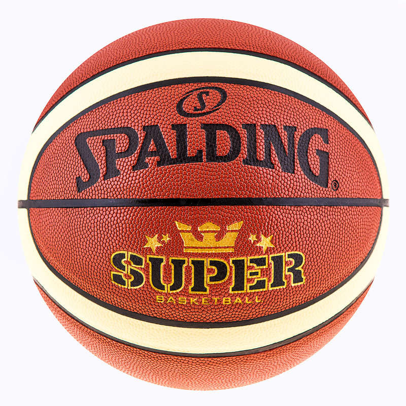 

Мяч баскетбольный Spalding №7 PU Super (полоса)