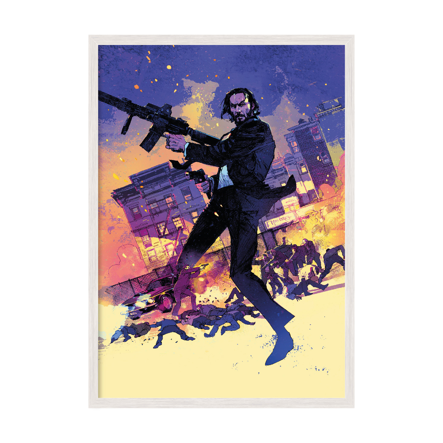 

Постер в рамке MY POSTER 420x594 мм White "Джон Уик Pop art."