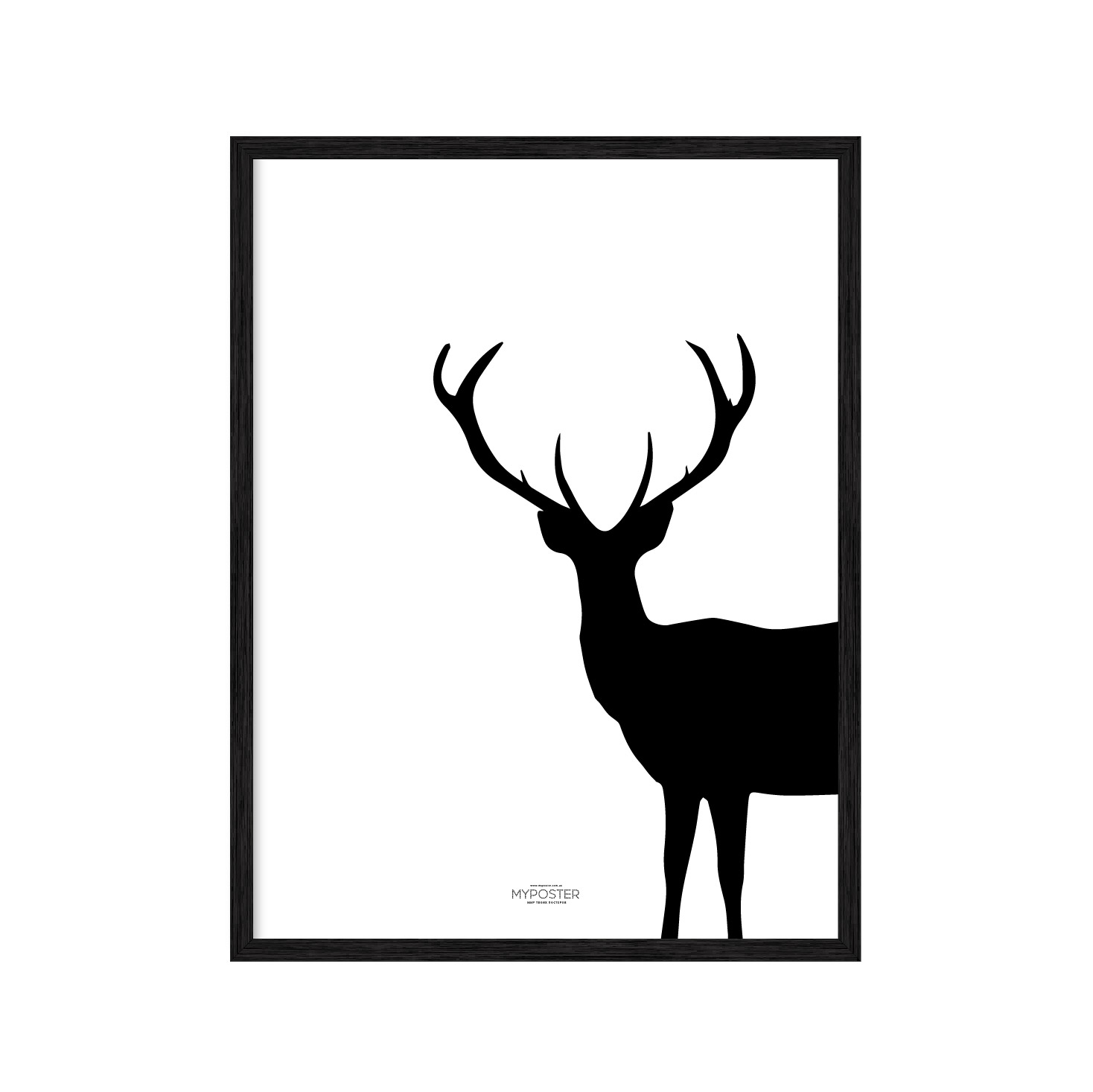 

Постер в рамке MY POSTER 596х840 мм Black "Олень"