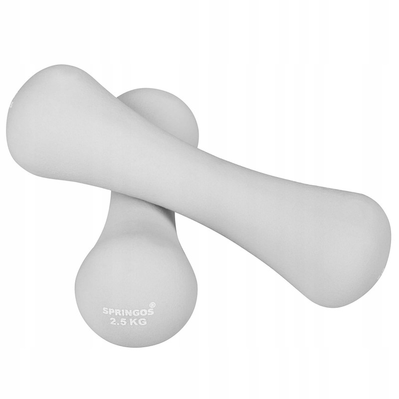 

Гантели виниловые 4Fizjo Springos 2x2,5 кг, код: FA1041